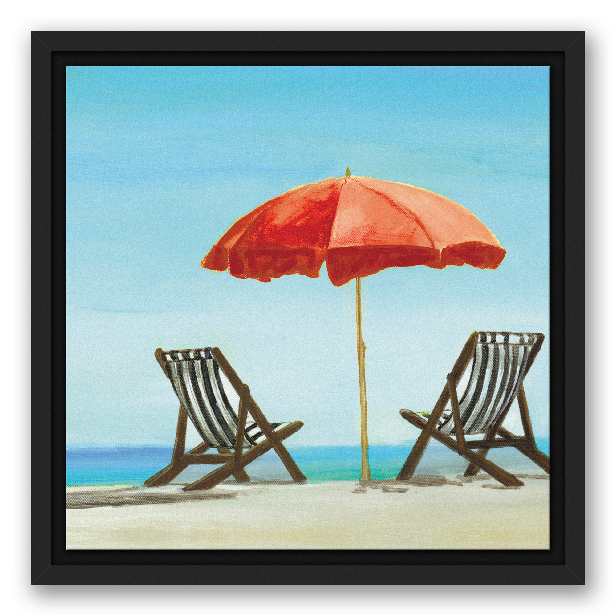 Arte de pared de lona Creative Products Lazy Beach Day 12 x 12 - Imagen 1 de 5