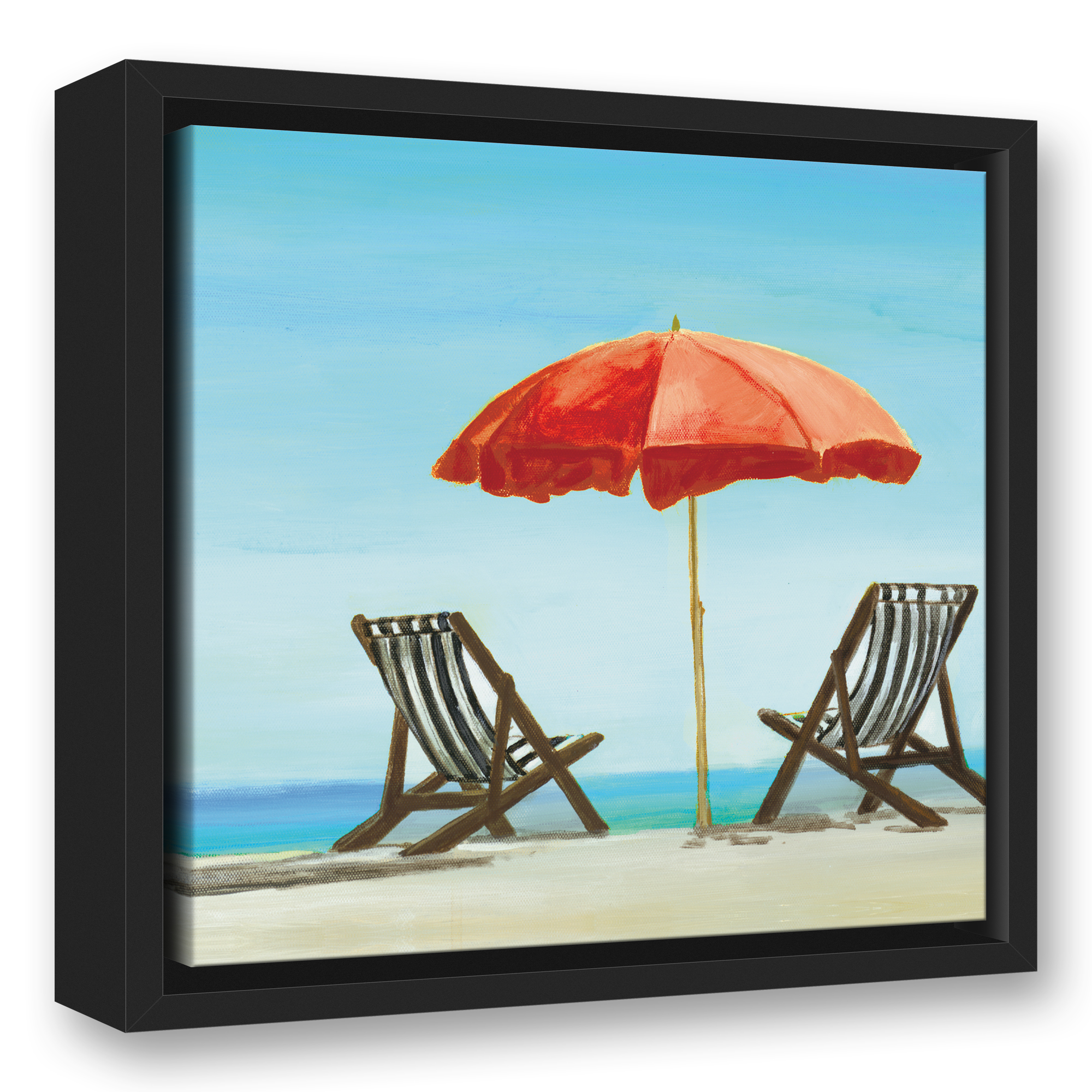 Arte de pared de lona Creative Products Lazy Beach Day 12 x 12 - Imagen 2 de 5