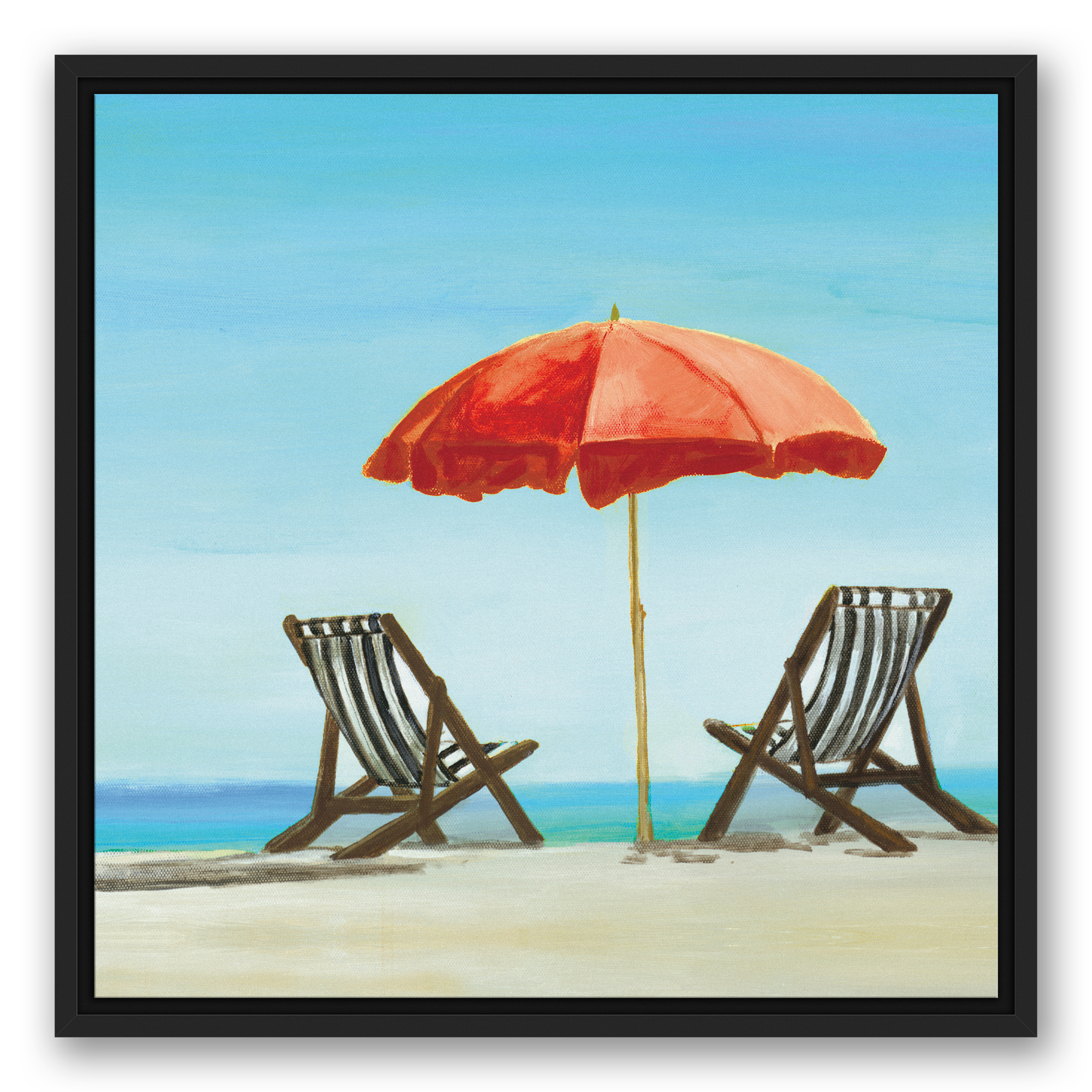 Creative Products Lazy Beach Day 20 x 20 Canvas Wall Art - Bild 1 von 5