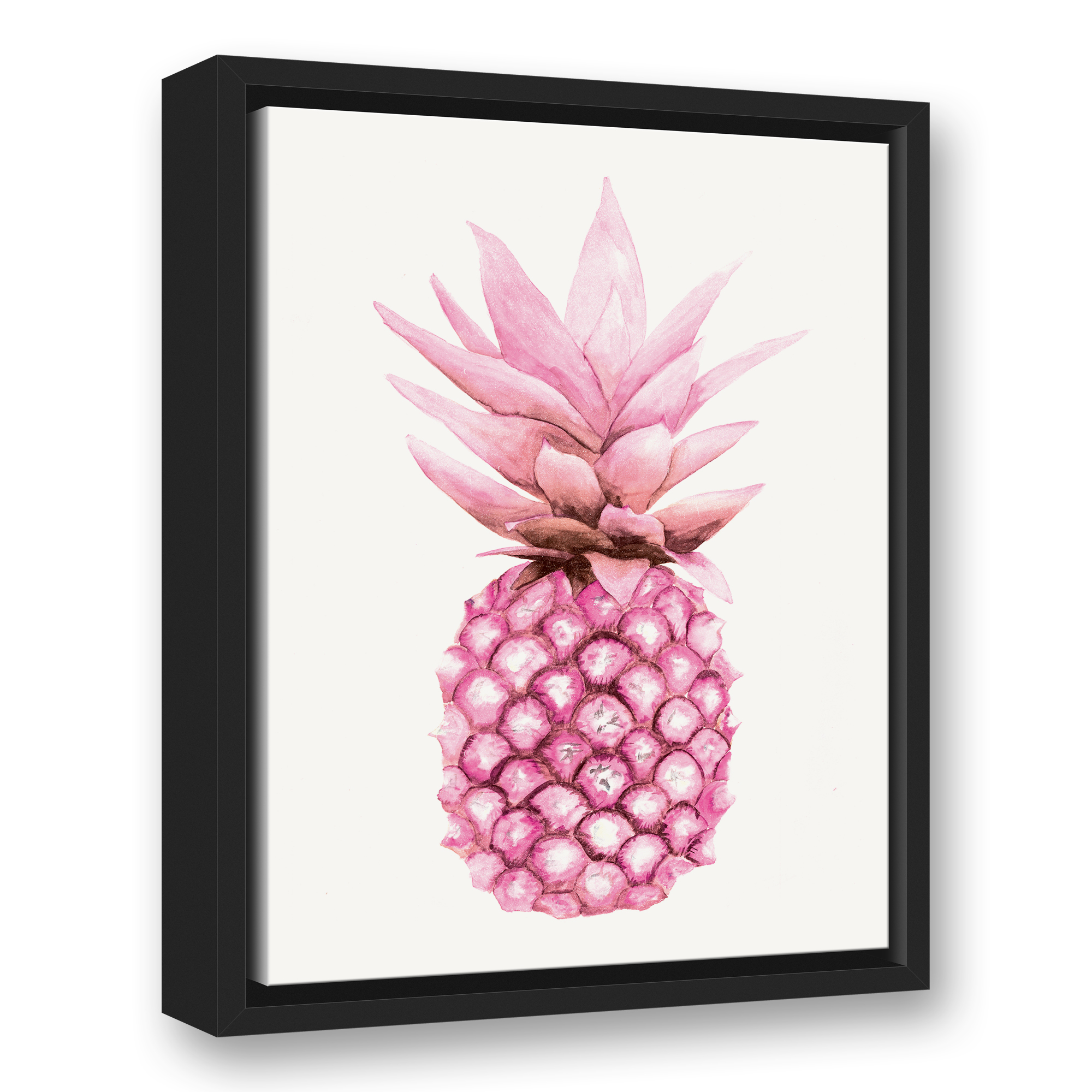 Creative Products Watercolor Pink Pineapple 12 x 18 Canvas Wall Art - Bild 2 von 5
