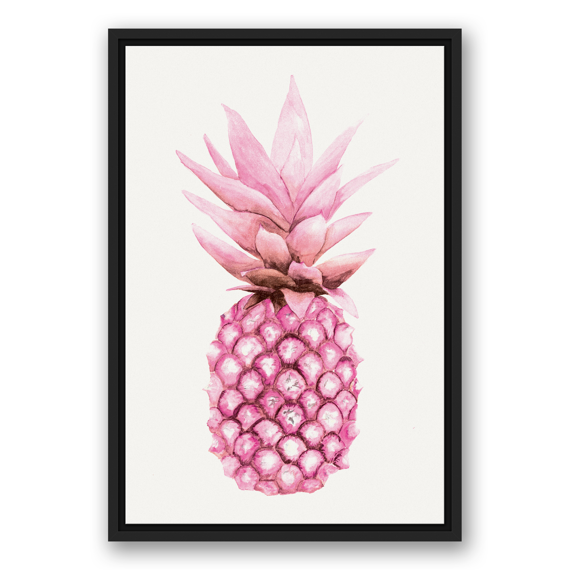 Creative Products Watercolor Pink Pineapple 16 x 24 Canvas Wall Art - Picture 1 of 5